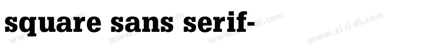 square sans serif字体转换 square sans serif字体转换